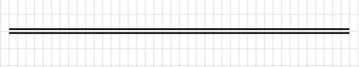 The horizontal ruler